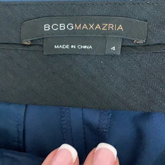 BCBGMAXAZRIA Daria Blue Trousers Wide Leg - Picture 3 of 6